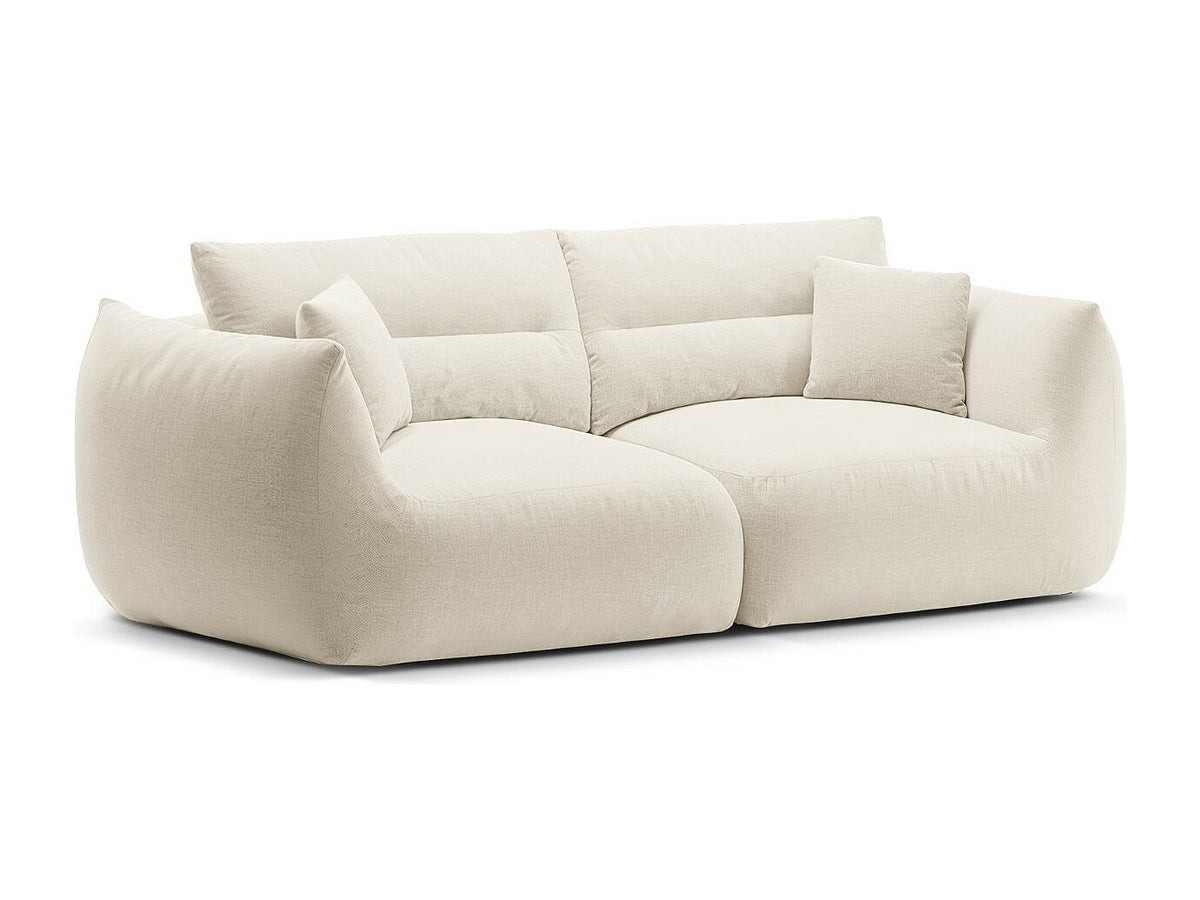 Canapé modulable 3 places beige tissu