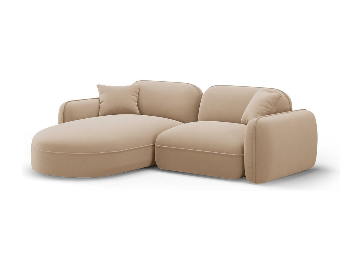 Canapé modulable 3 places marron velours