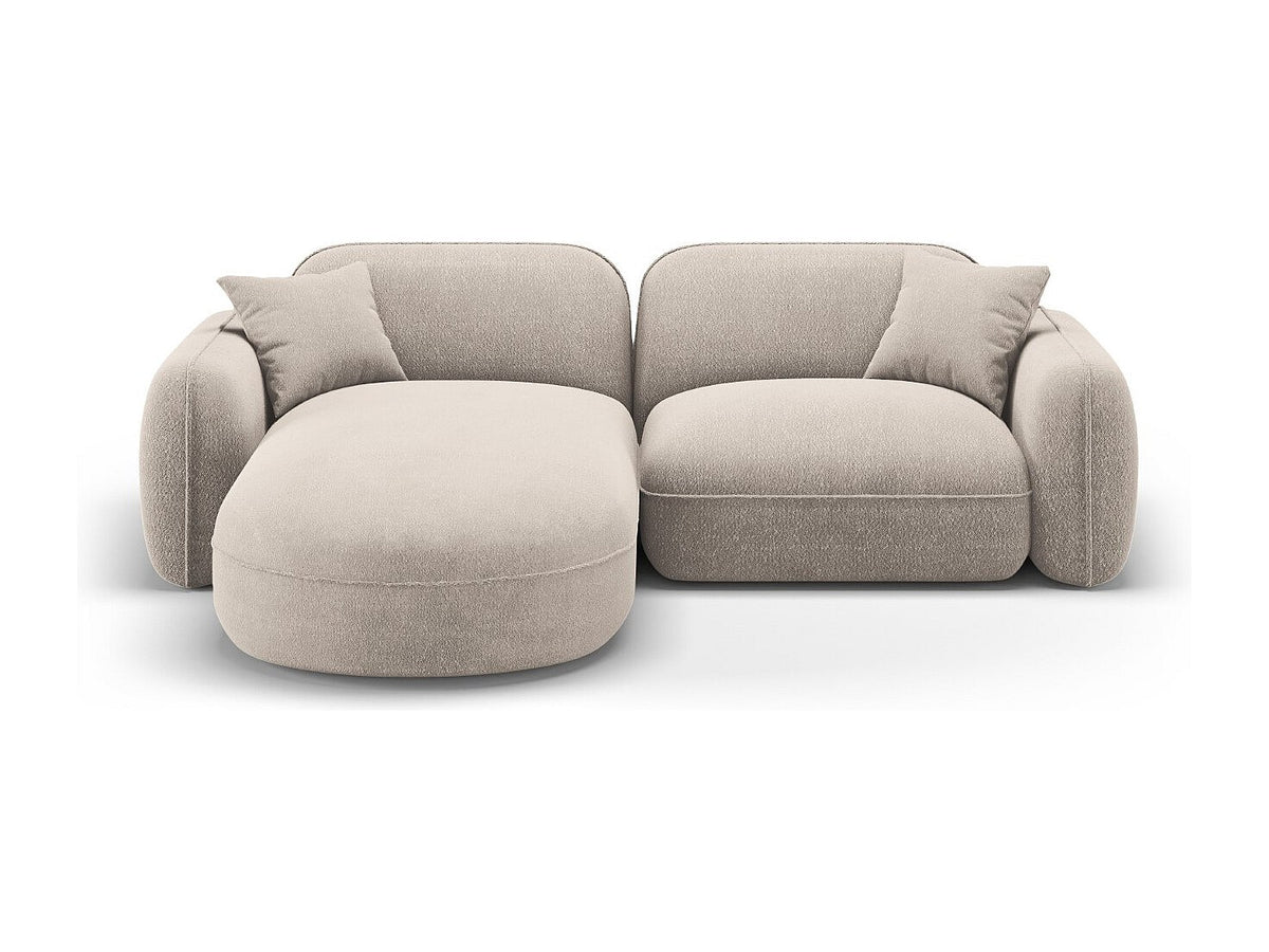Canapé modulable 3 places beige velours