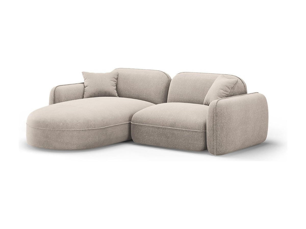 Canapé modulable 3 places beige velours