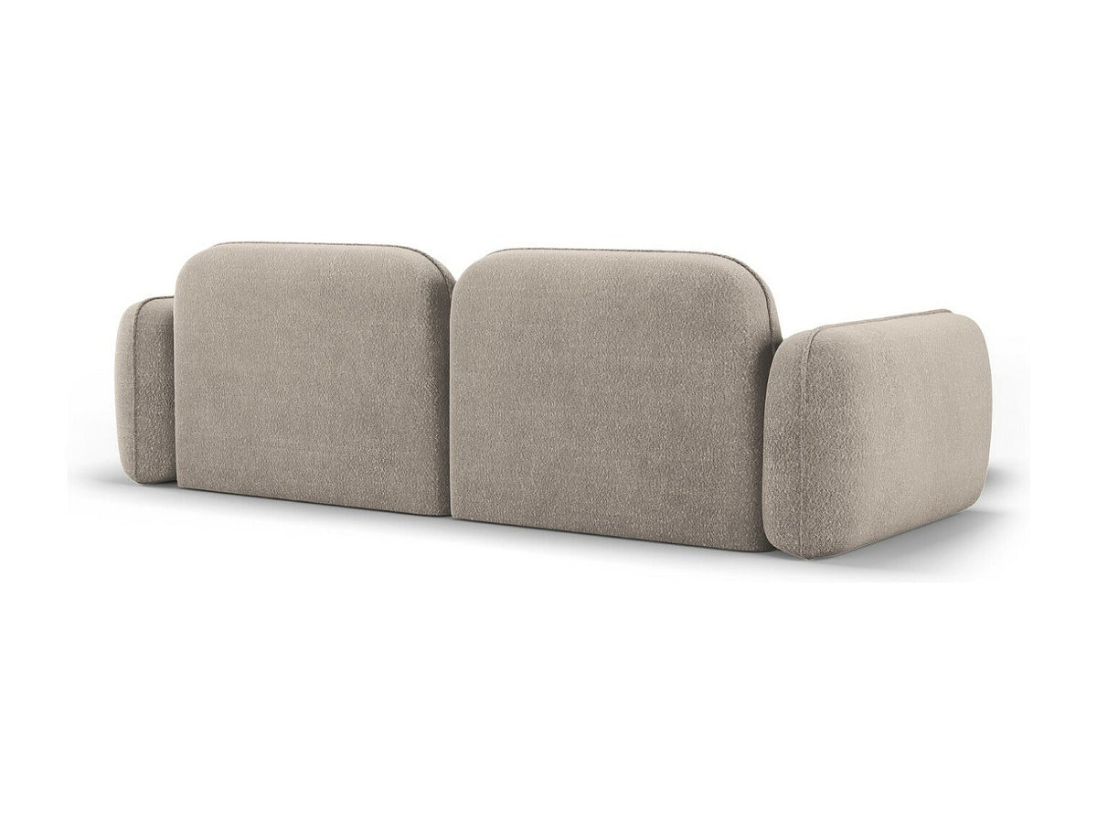 Canapé modulable 3 places beige velours