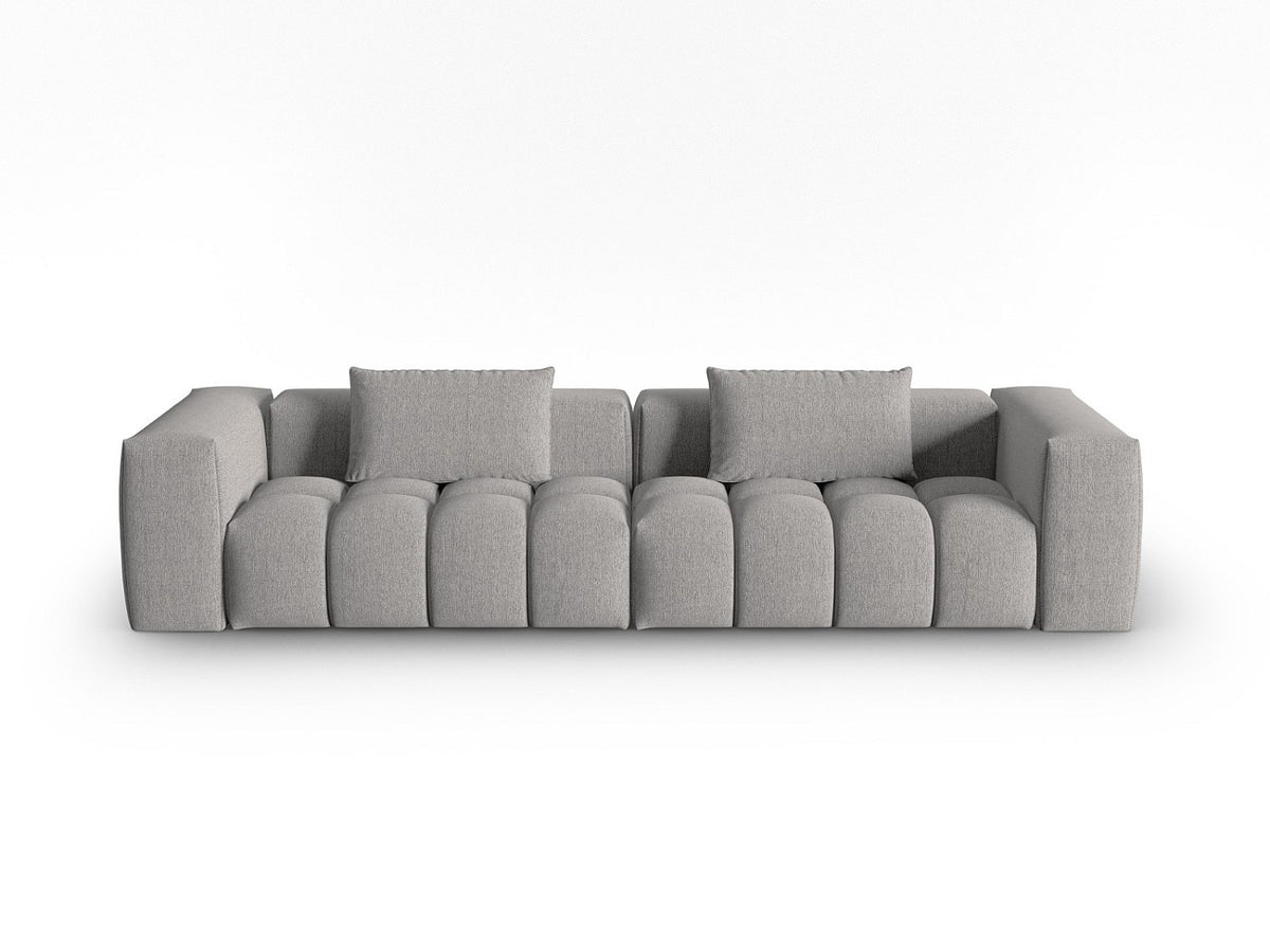 Canapé modulable 5 places beige tissu