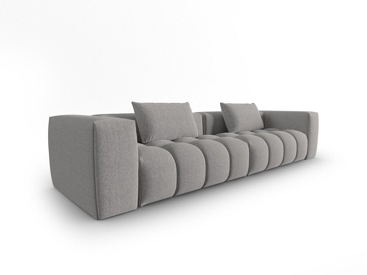 Canapé modulable 5 places beige tissu