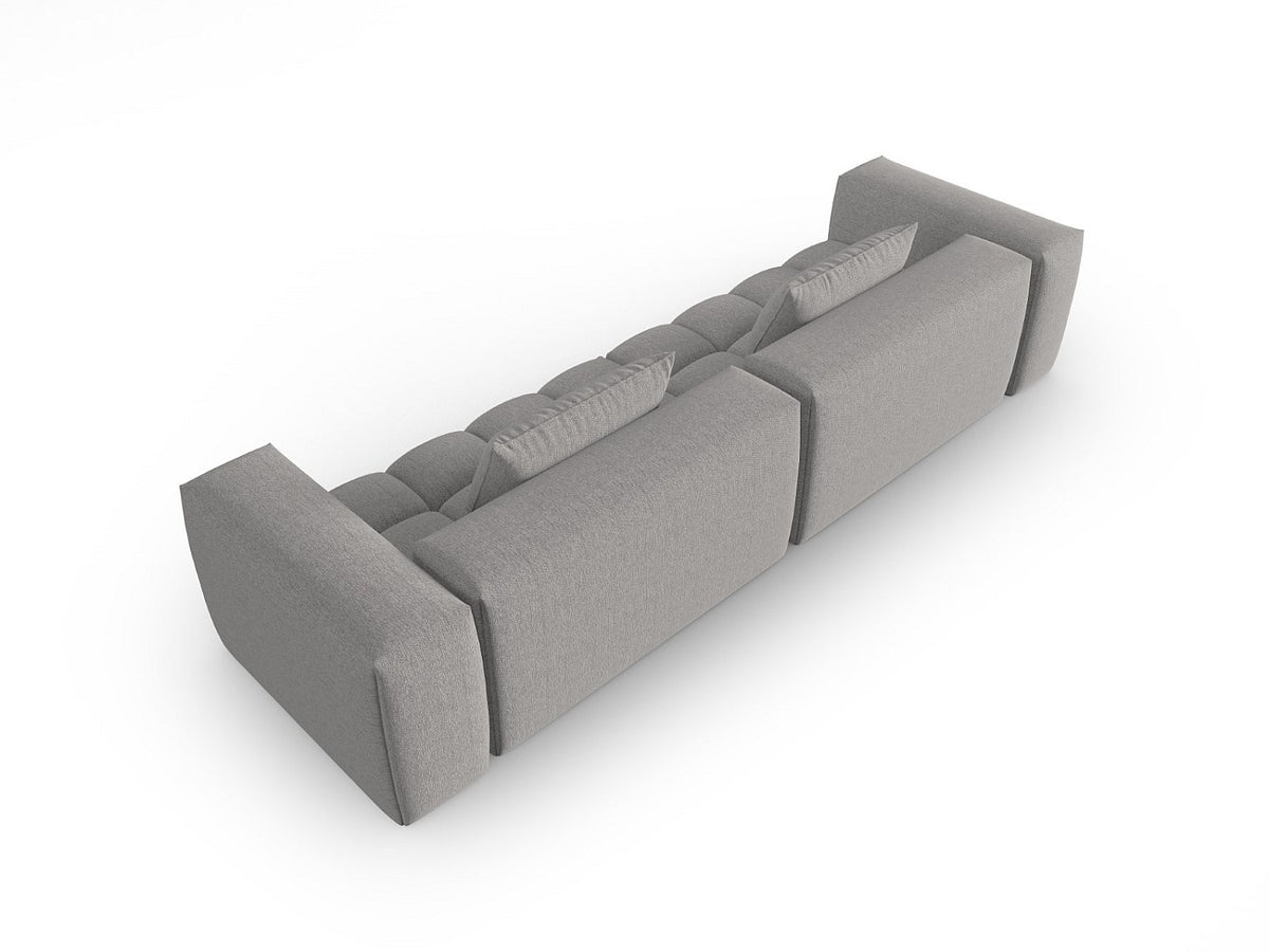 Canapé modulable 5 places beige tissu