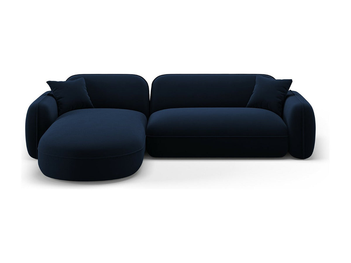 Canapé modulable 4 places bleu velours