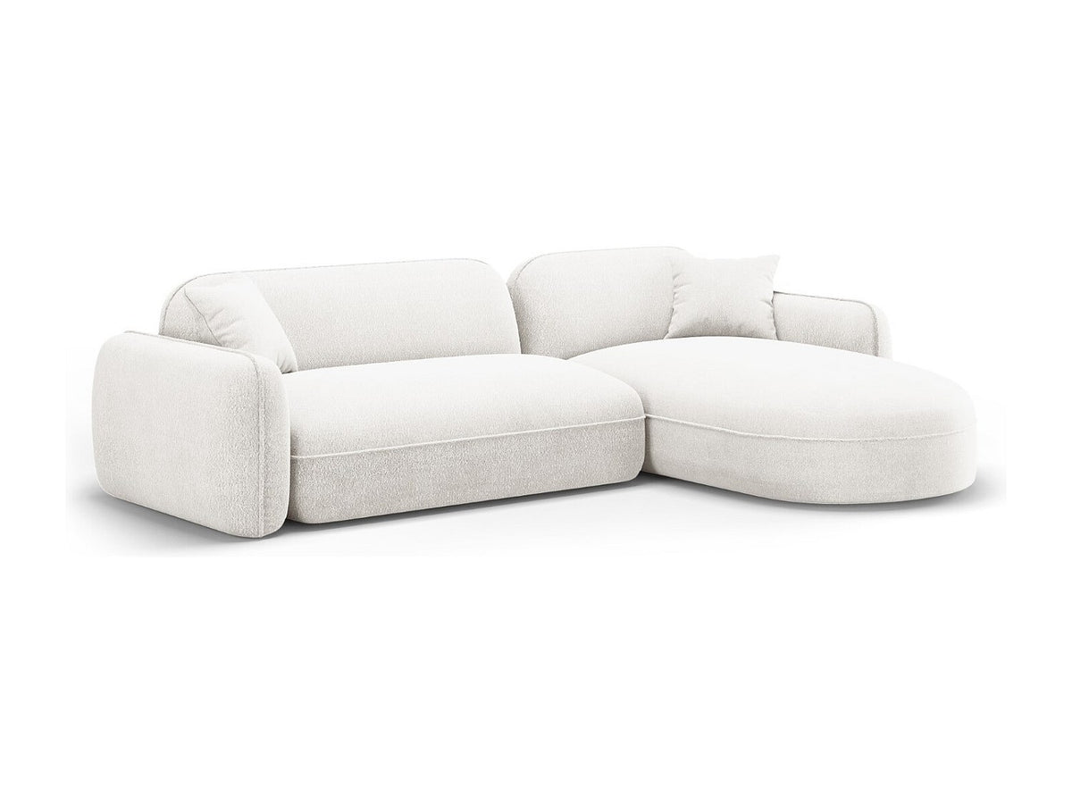 Canapé modulable 4 places beige velours