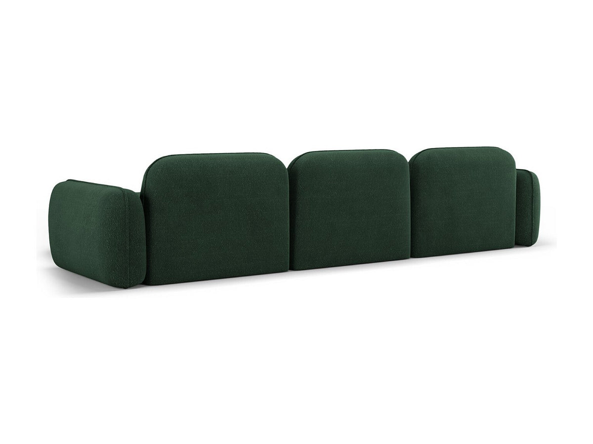 Canapé modulable 4 places vert velours
