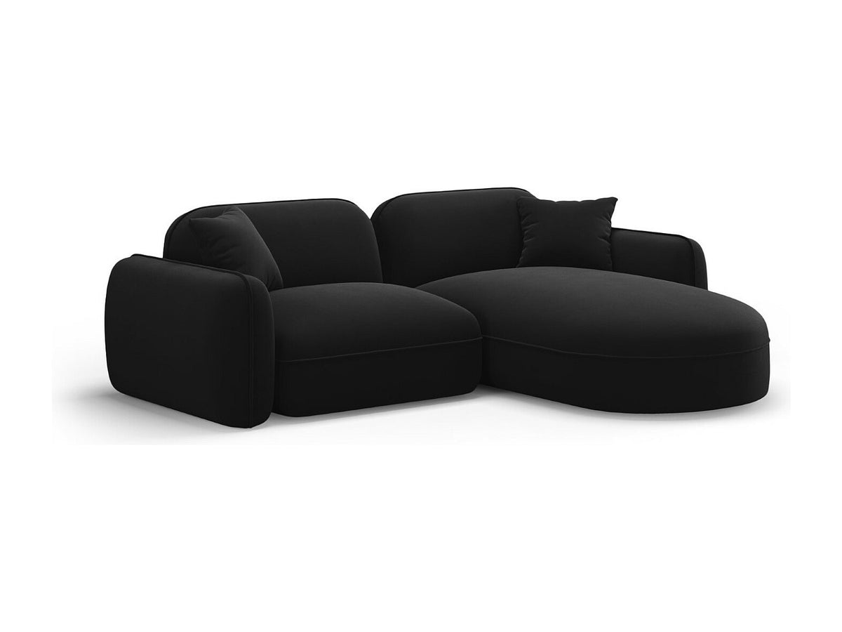 Canapé modulable 3 places noir velours