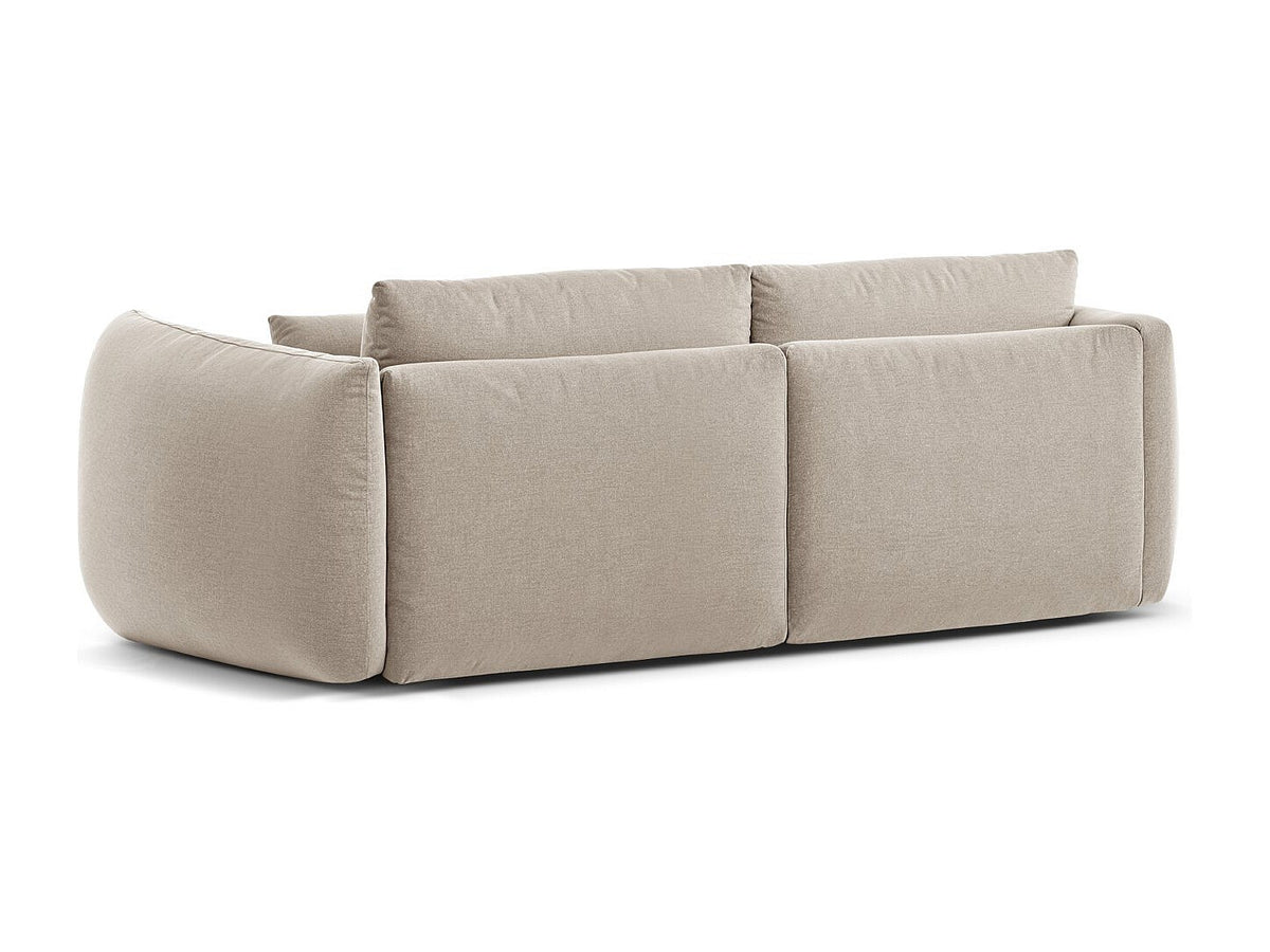 Canapé modulable 3 places beige tissu