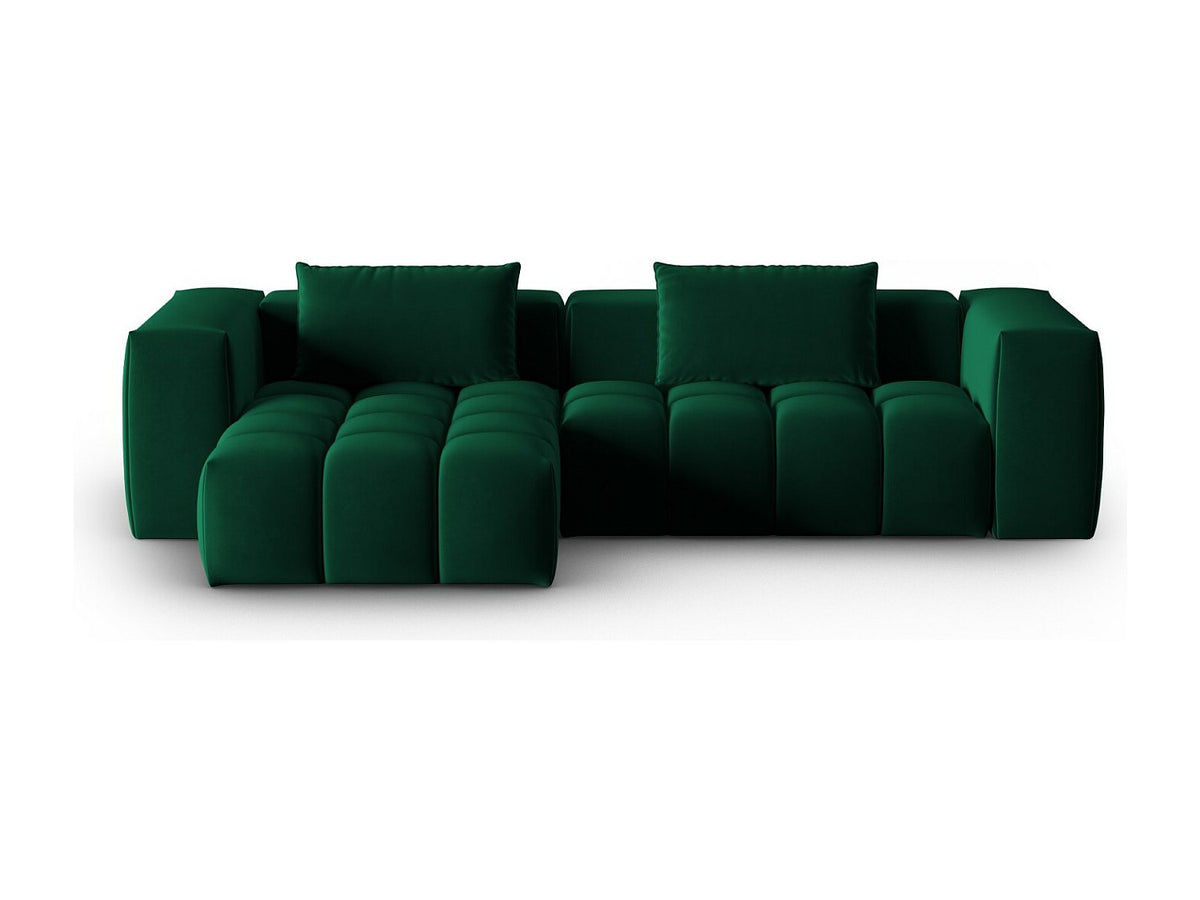 Canapé modulable 3 places vert velours