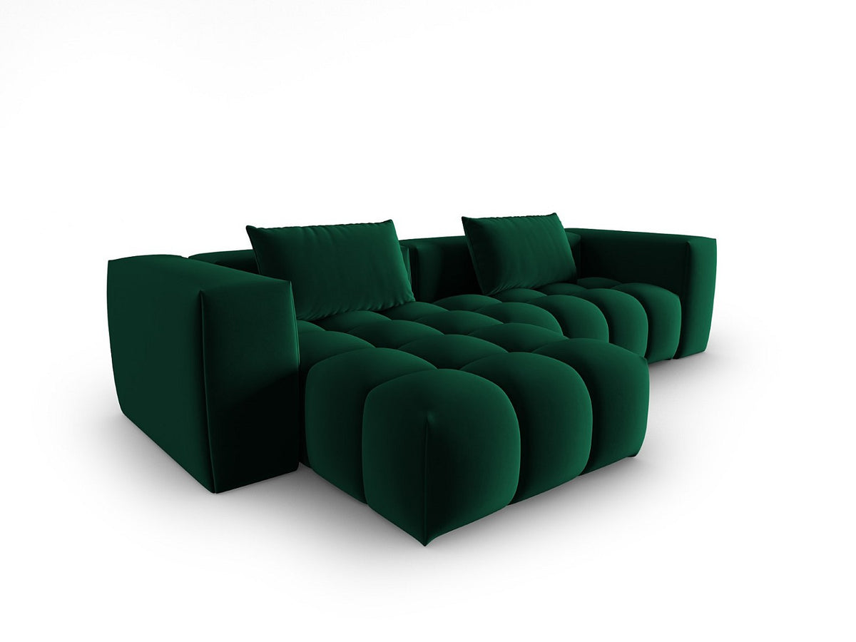 Canapé modulable 3 places vert velours