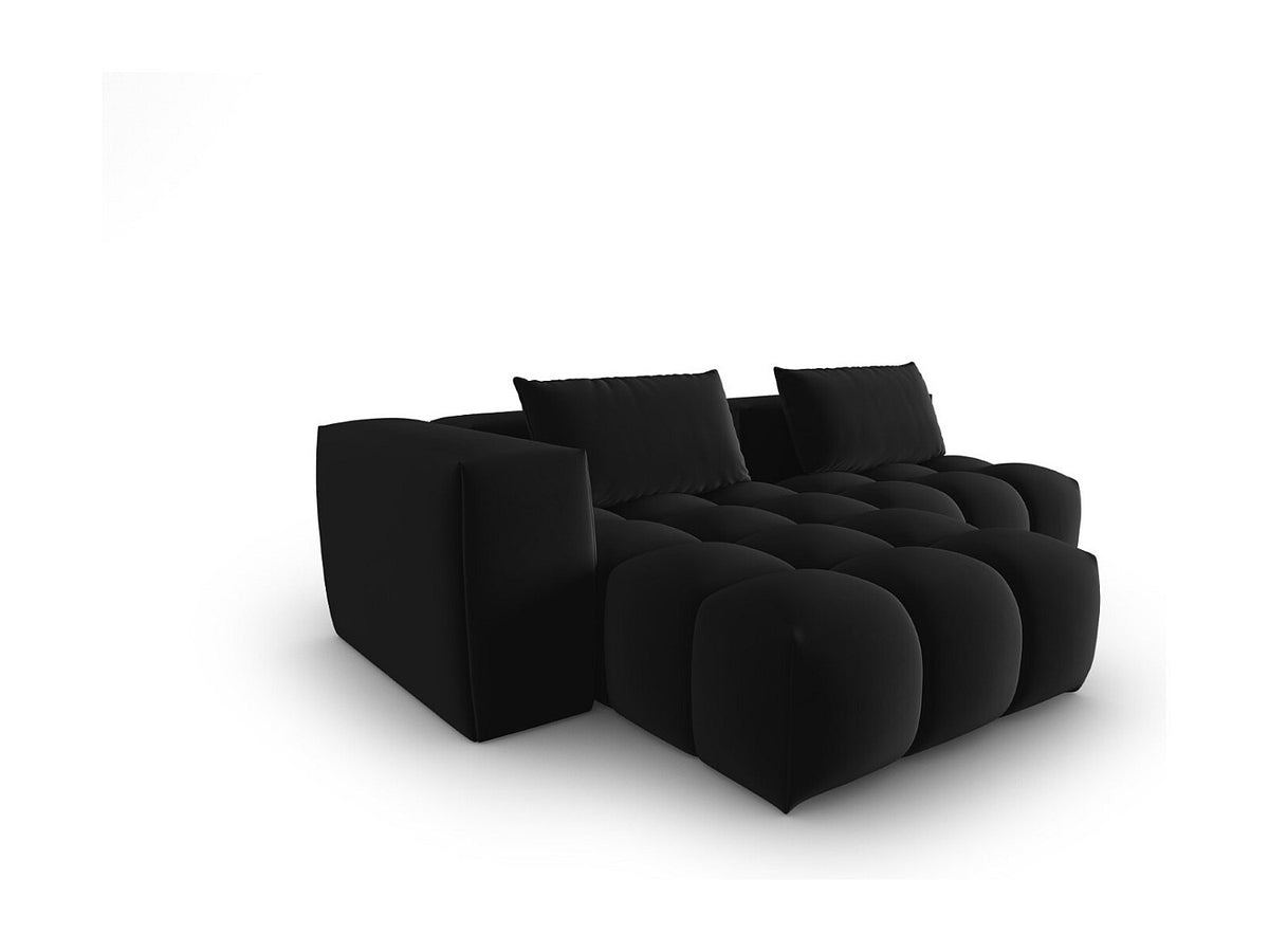Canapé modulable 3 places noir velours