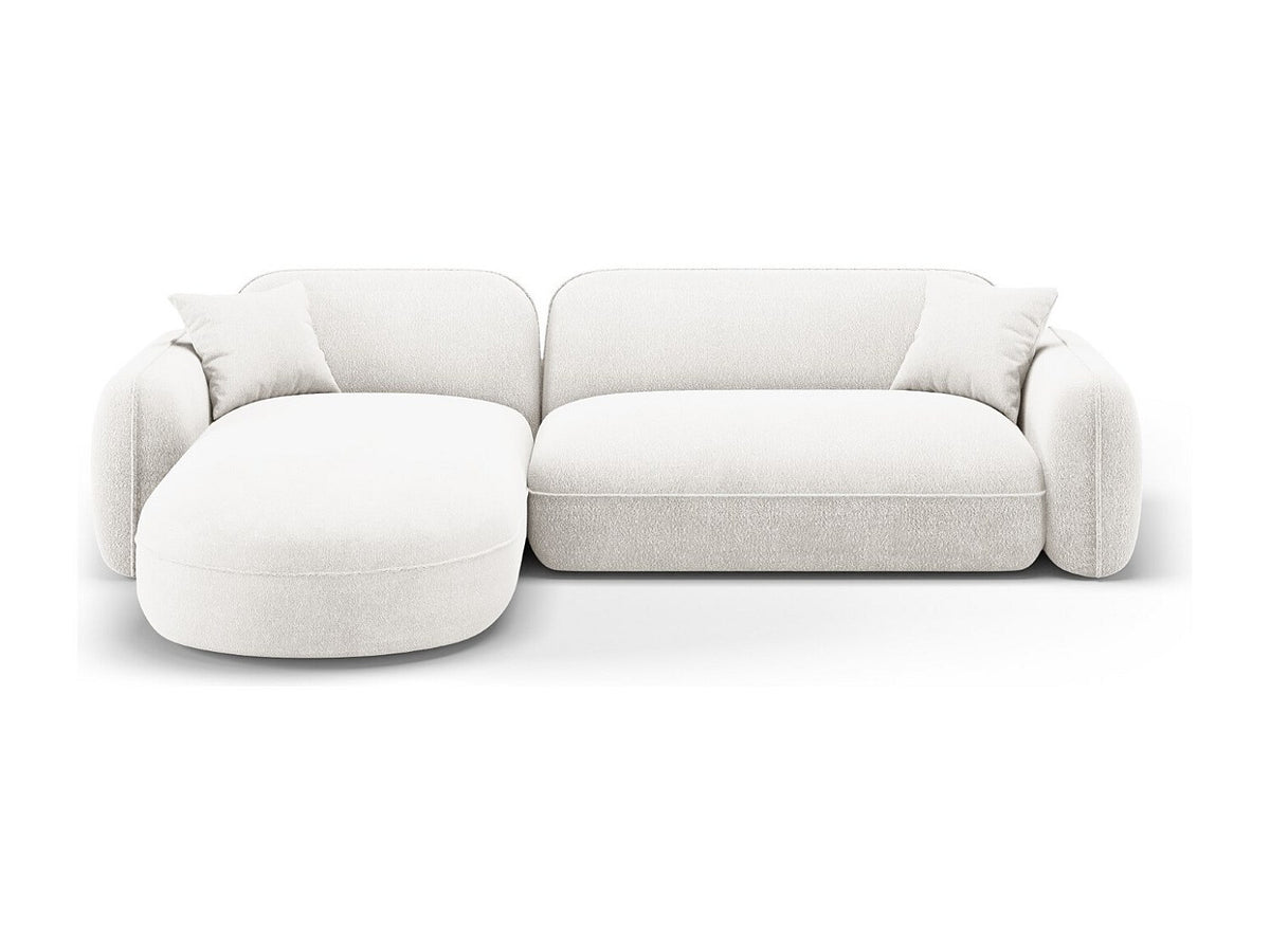 Canapé modulable 4 places beige velours