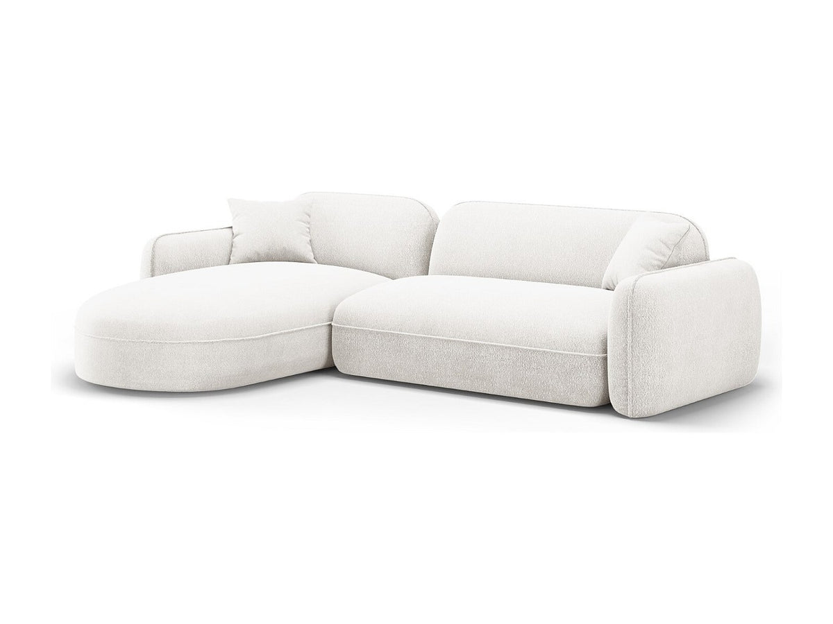 Canapé modulable 4 places beige velours