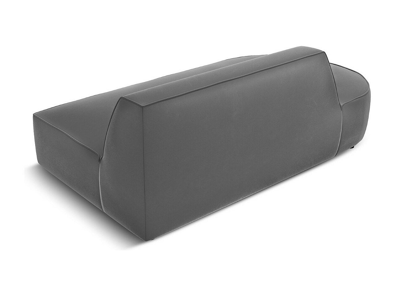 Canapé modulable 2 places gris velours - Charles