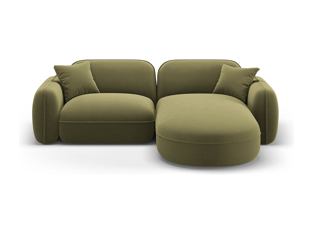Canapé modulable 3 places vert velours