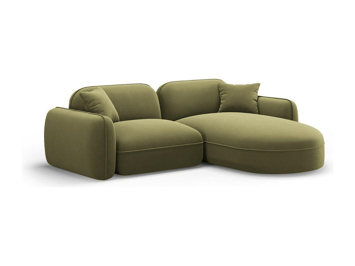 Canapé modulable 3 places vert velours