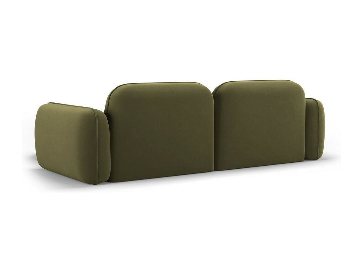 Canapé modulable 3 places vert velours