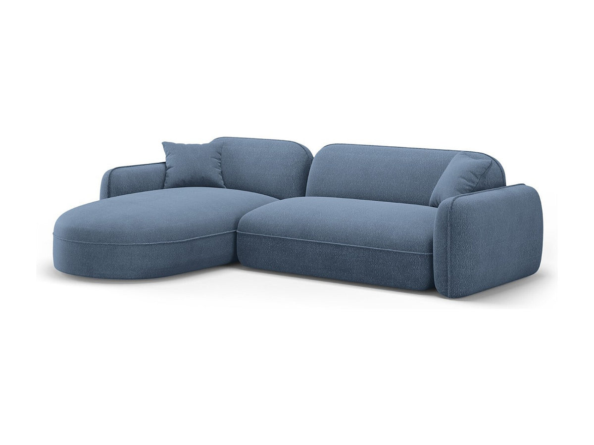 Canapé modulable 4 places bleu velours