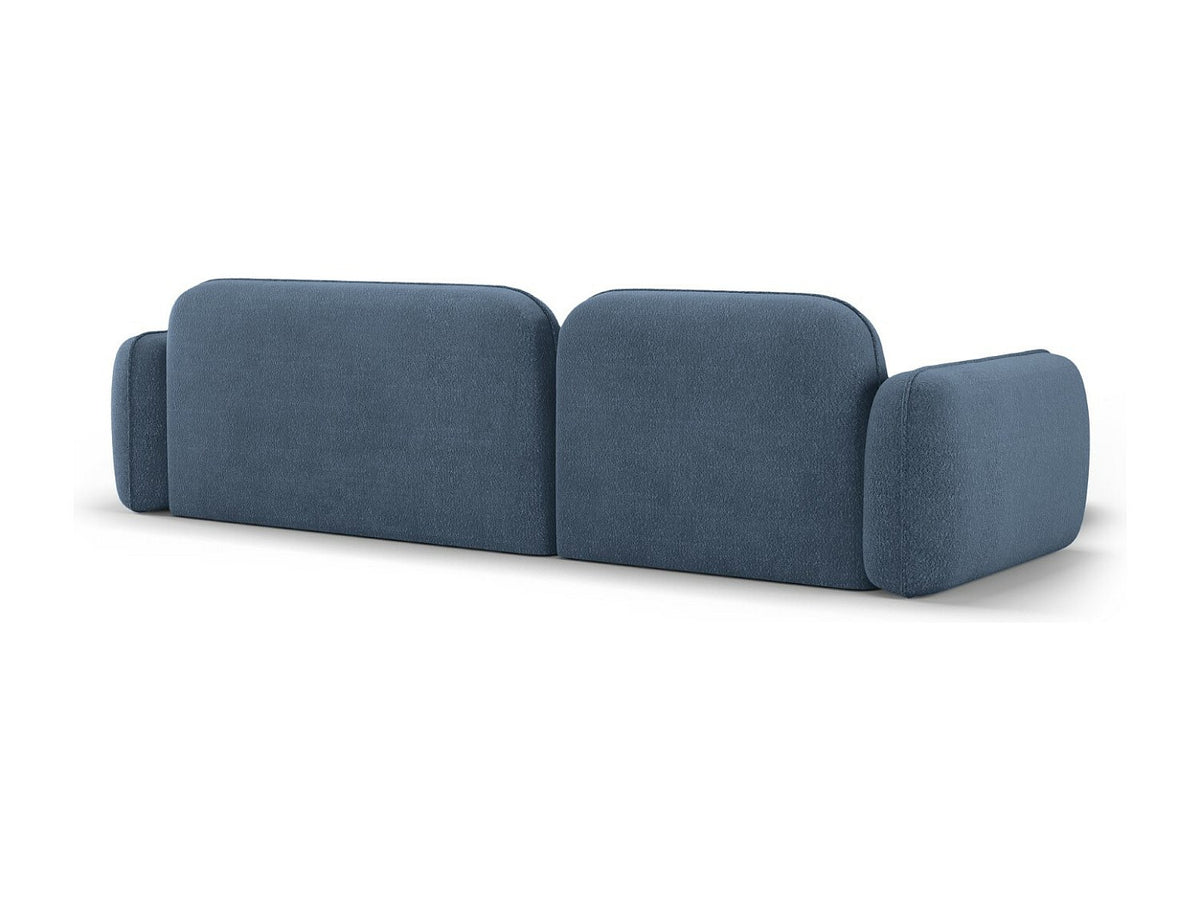 Canapé modulable 4 places bleu velours