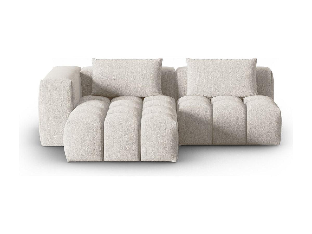Canapé modulable 3 places beige tissu