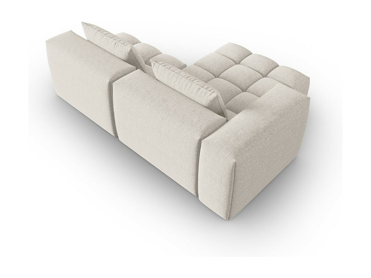 Canapé modulable 3 places beige tissu