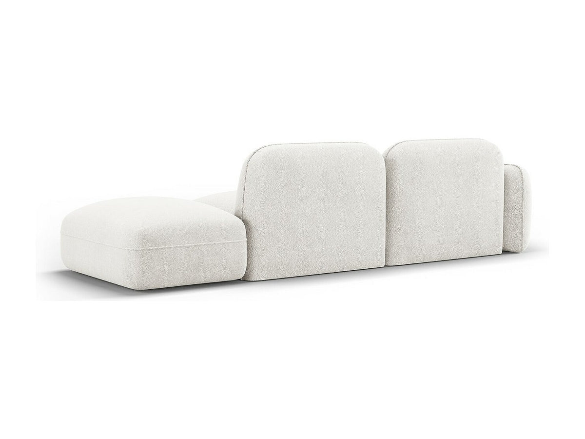 Canapé modulable 3 places beige velours