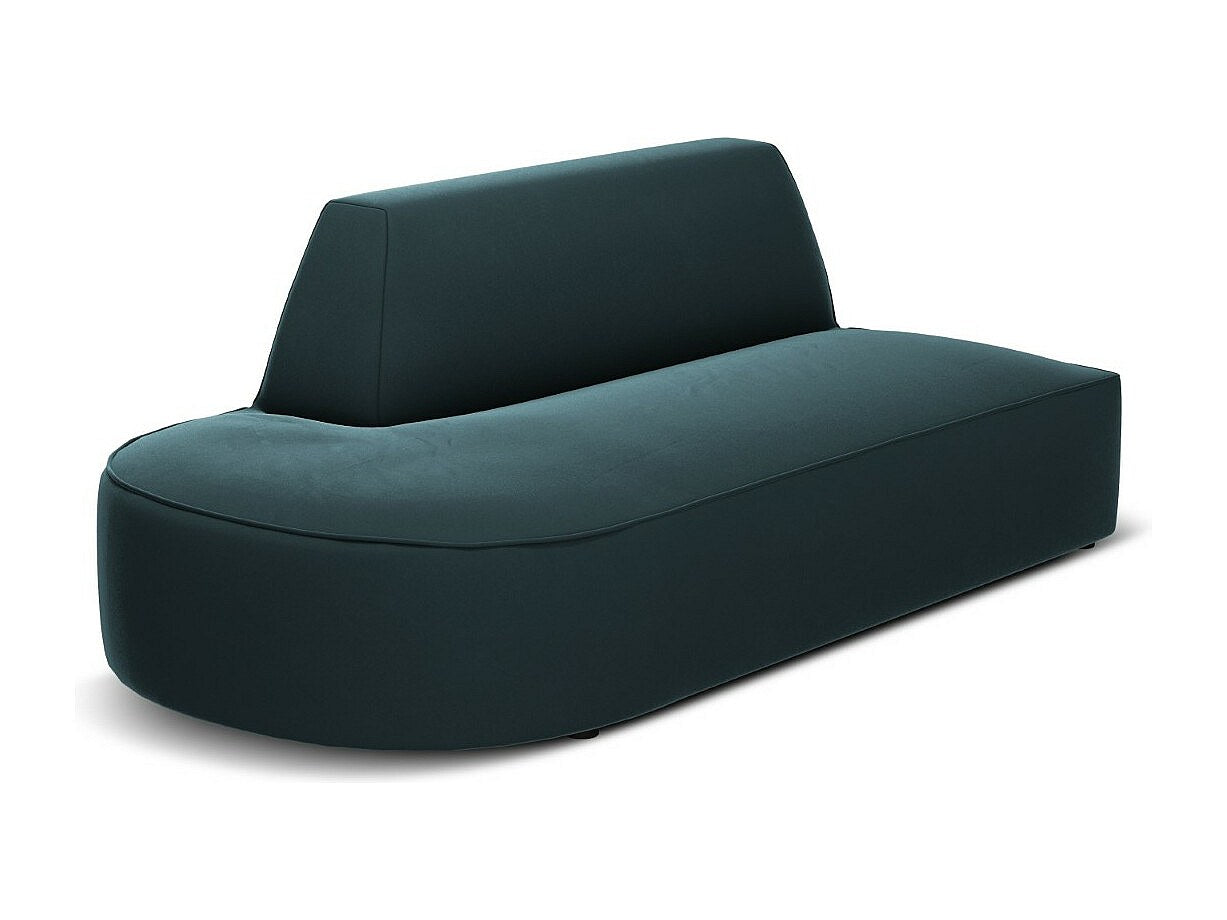 Canapé modulable 2 places bleu velours - Charles