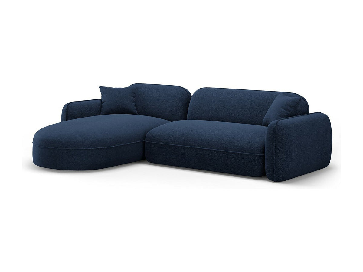 Canapé modulable 4 places bleu velours