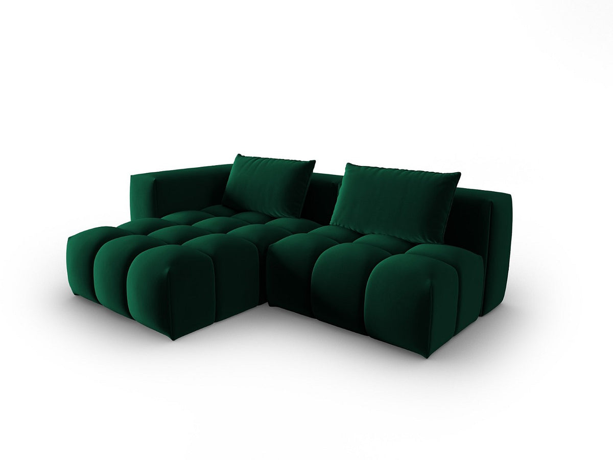 Canapé modulable 3 places vert velours