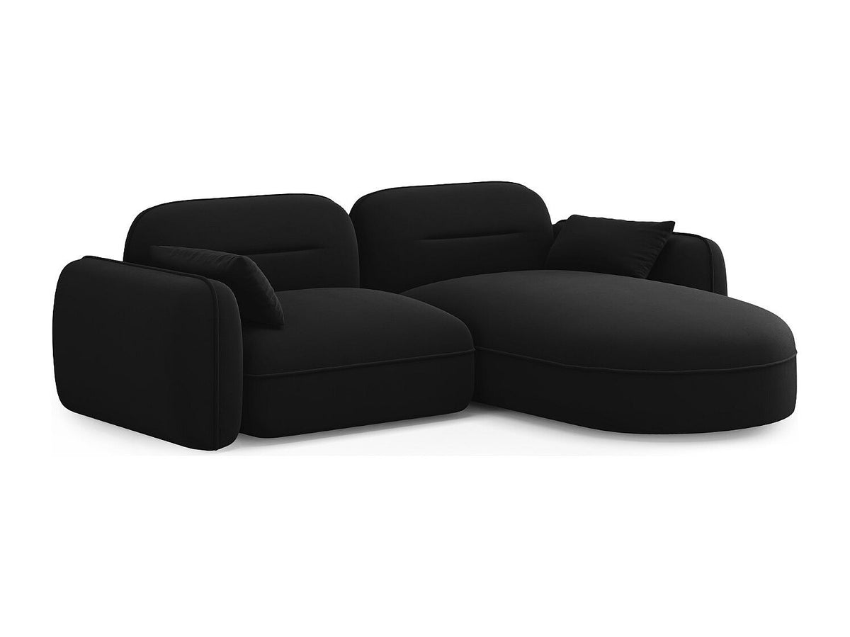 Canapé modulable 3 places noir velours