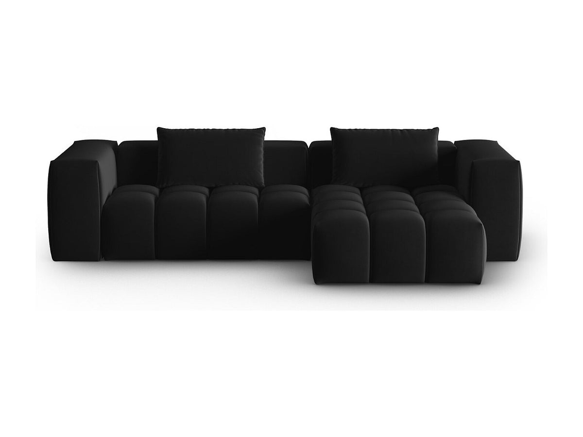 Canapé modulable 3 places noir velours