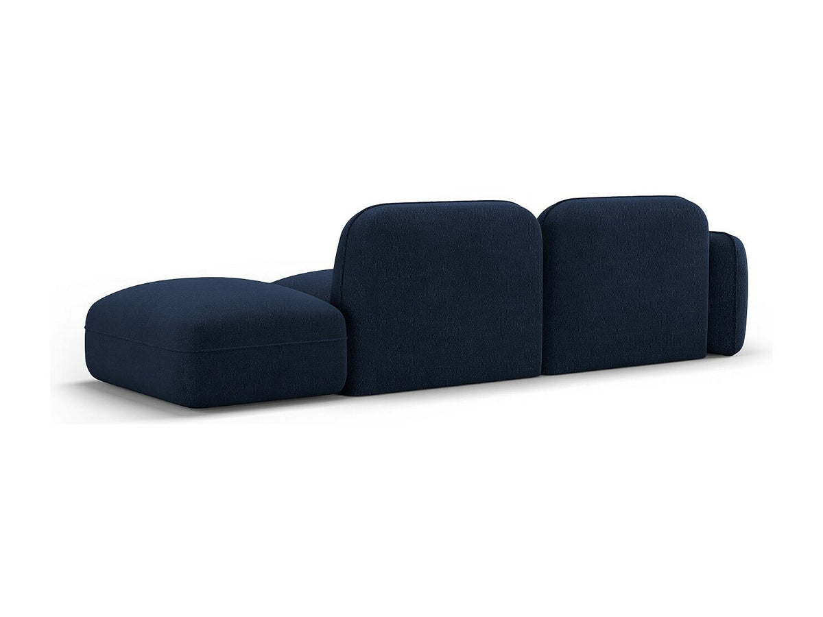 Canapé modulable 3 places bleu velours