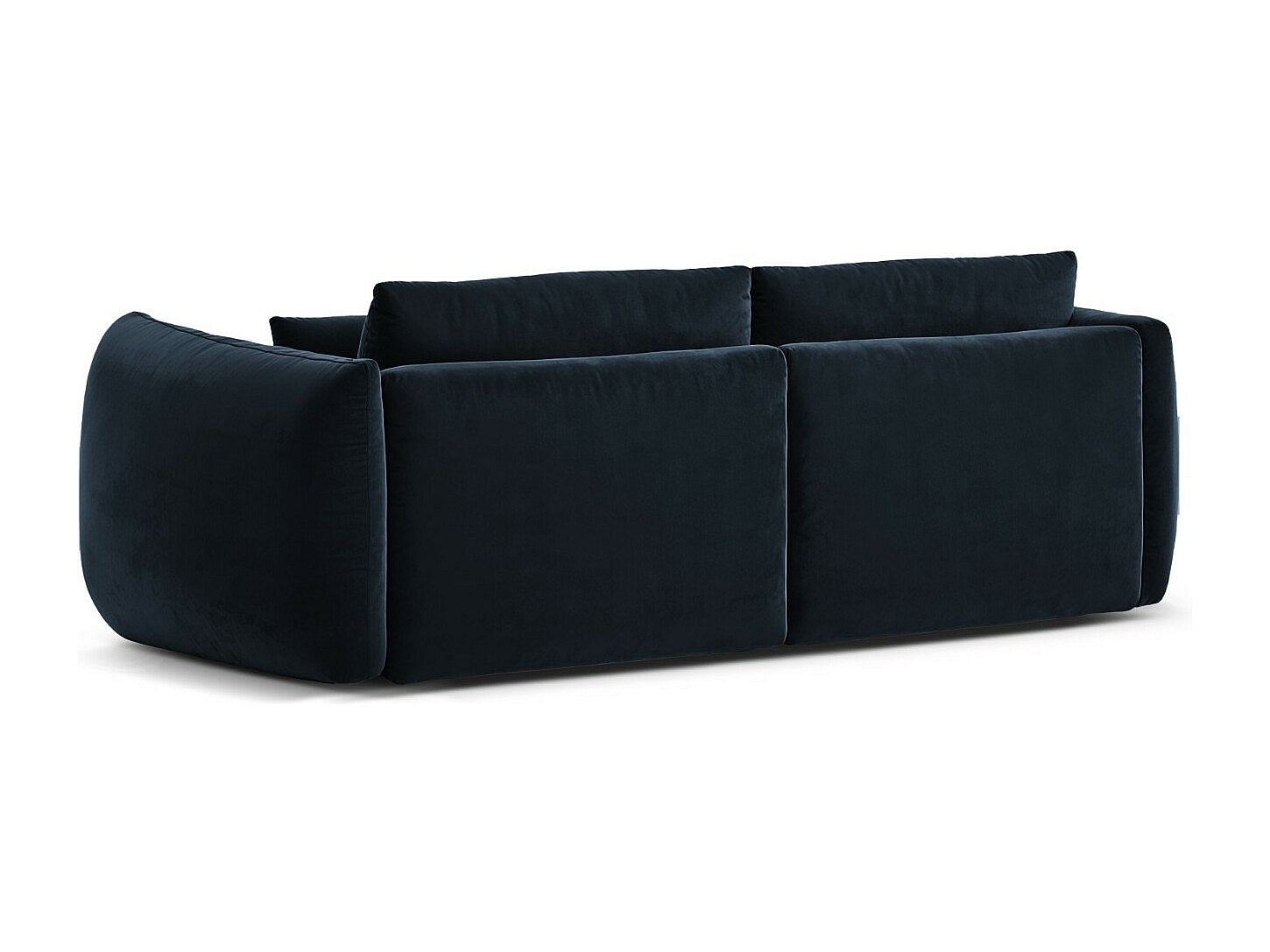 Canapé modulable 3 places bleu velours