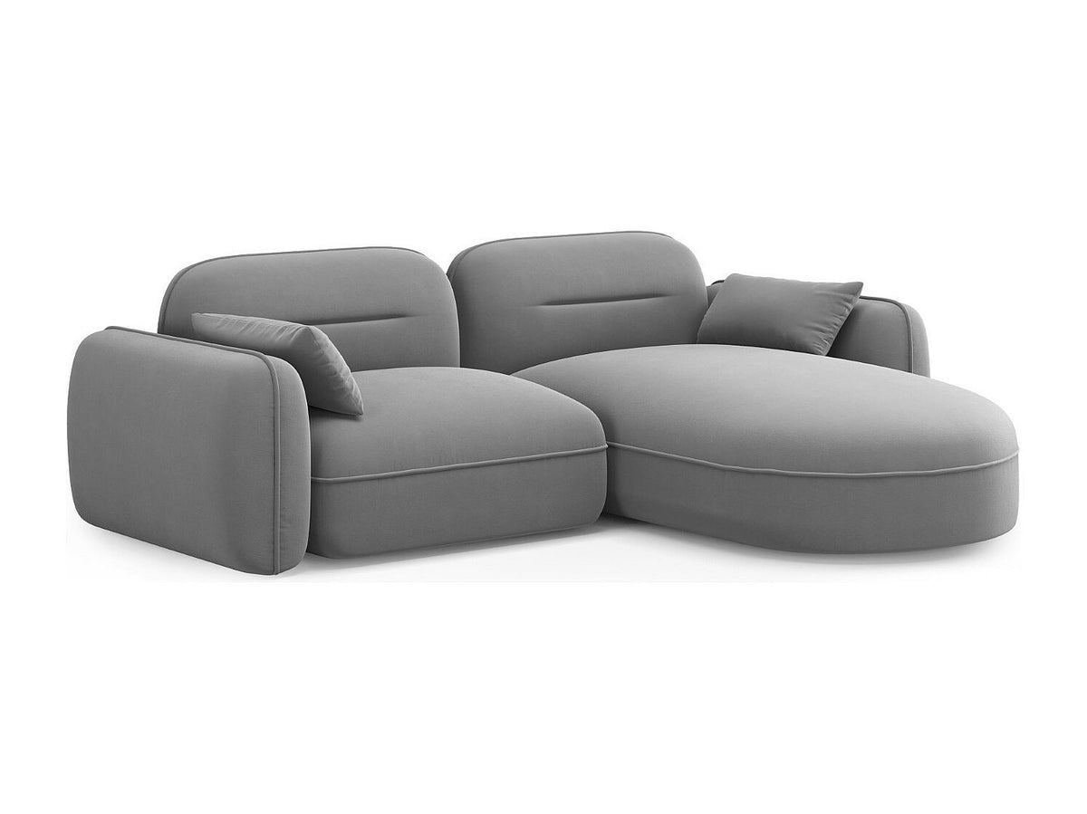 Canapé modulable 3 places gris velours
