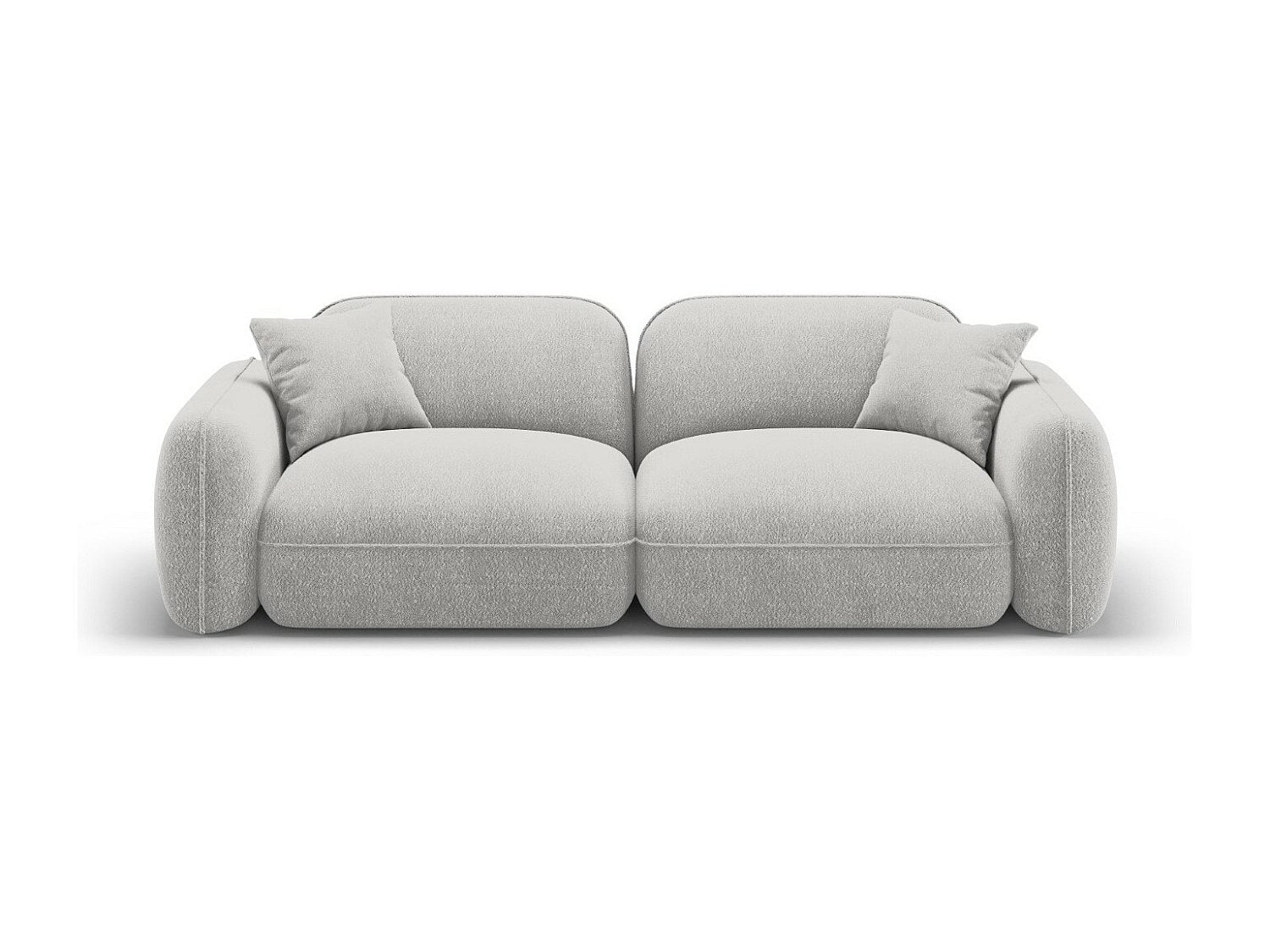 Canapé modulable 3 places gris velours
