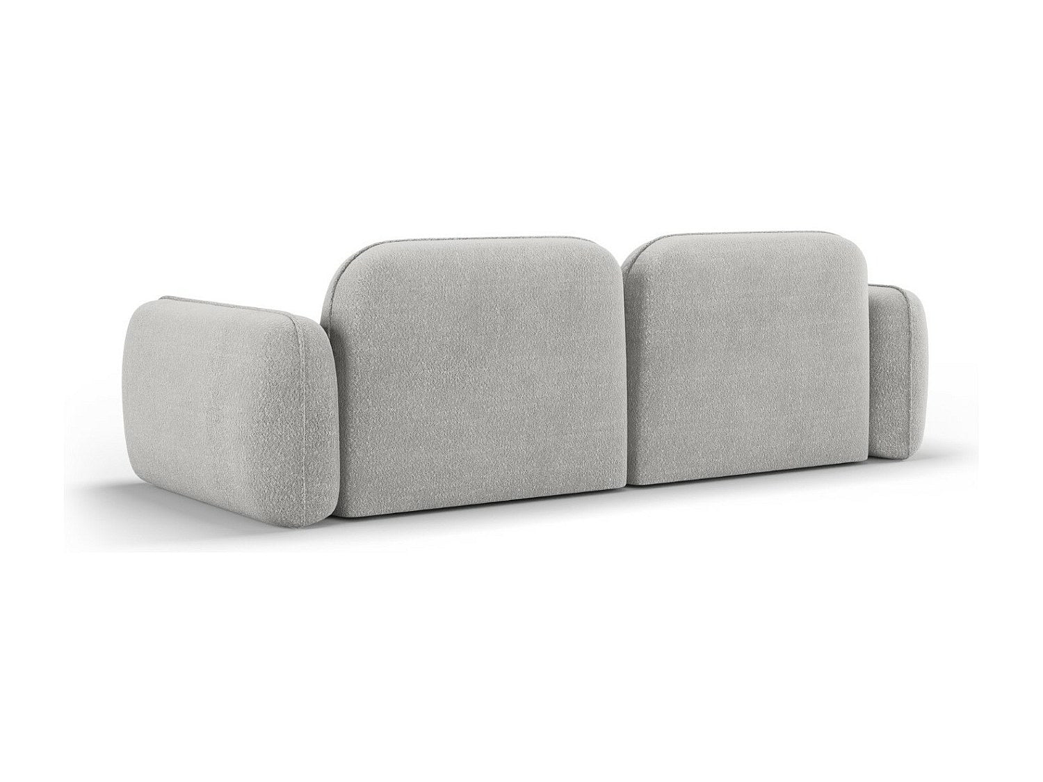 Canapé modulable 3 places gris velours