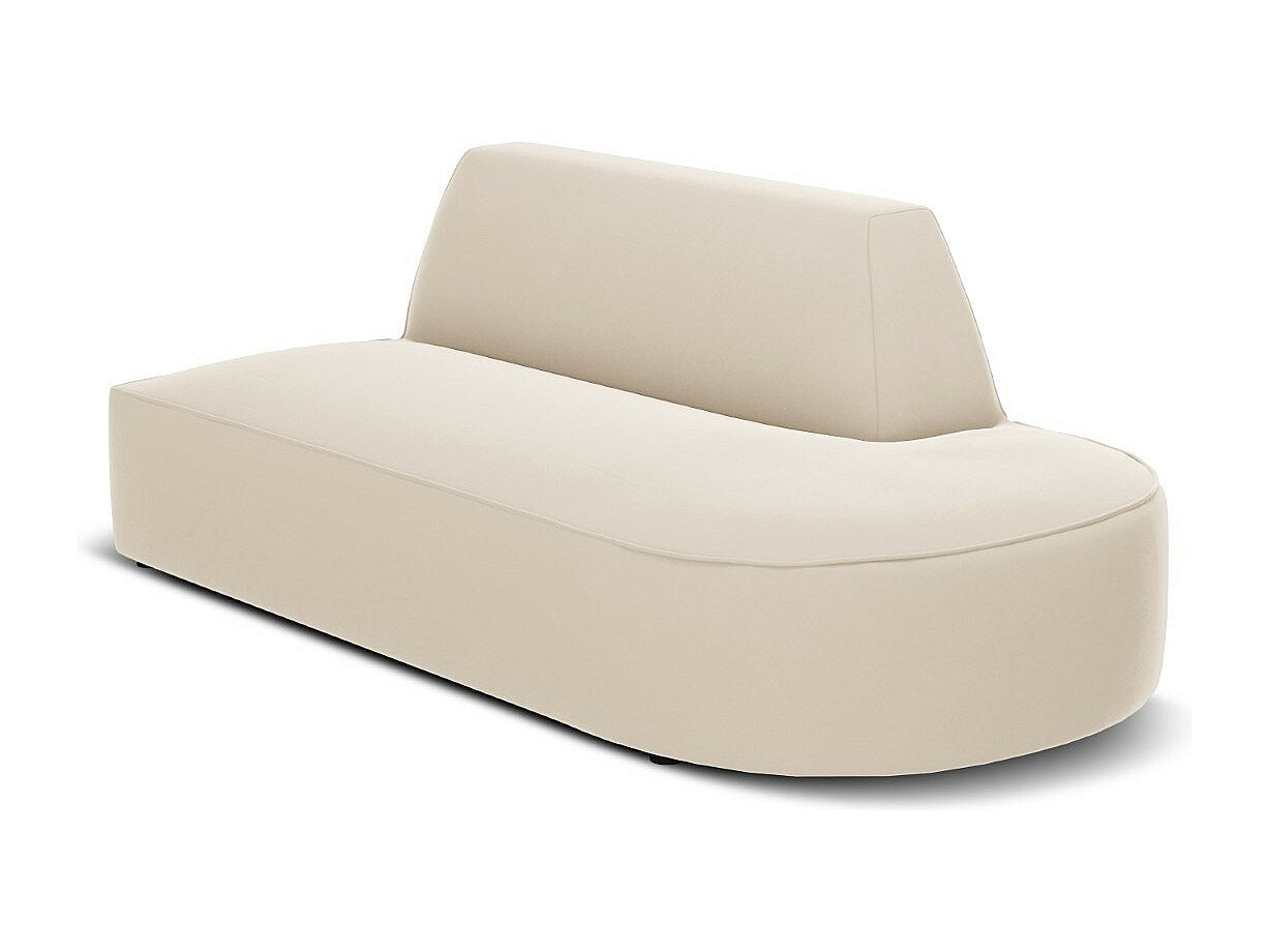 Canapé modulable 2 places beige velours - Charles