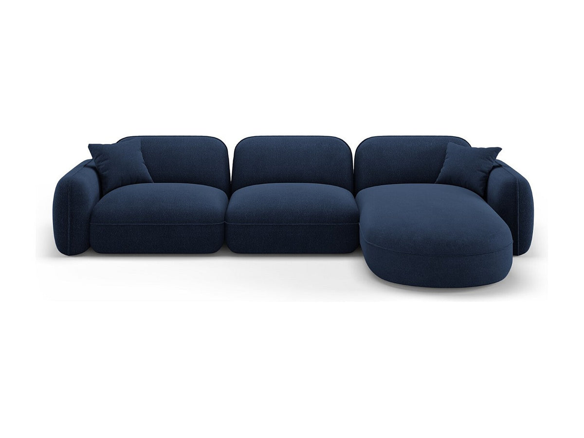 Canapé modulable 4 places bleu velours