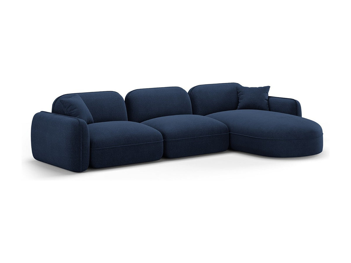 Canapé modulable 4 places bleu velours