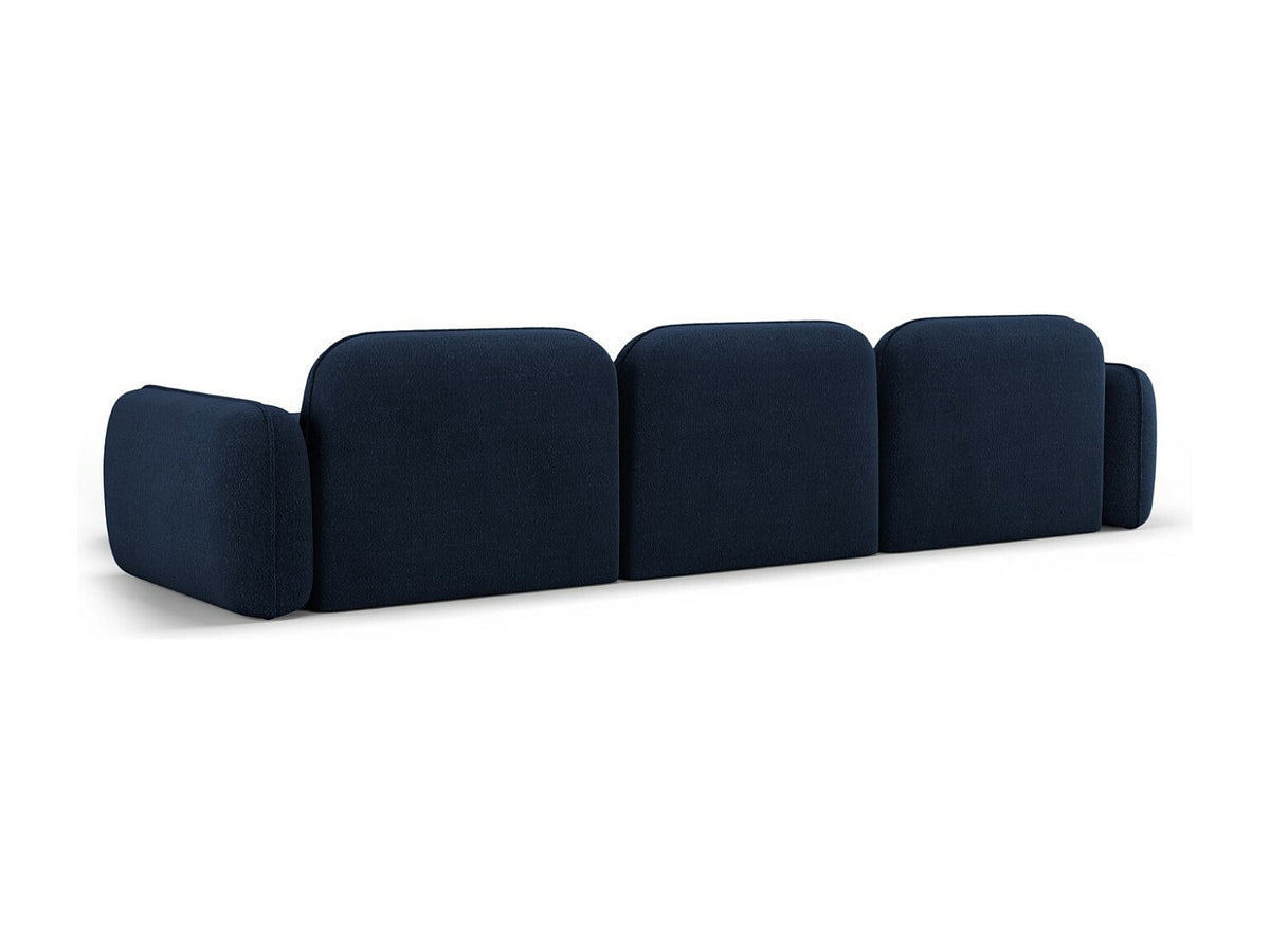 Canapé modulable 4 places bleu velours