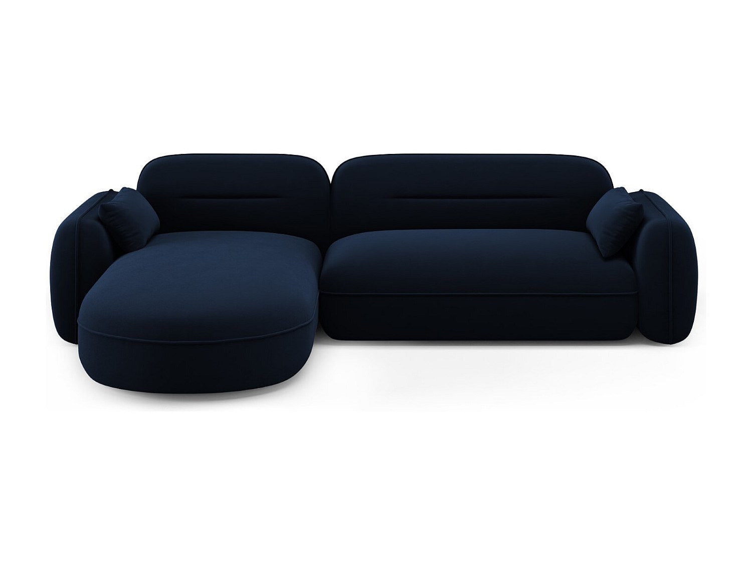 Canapé modulable 4 places bleu velours