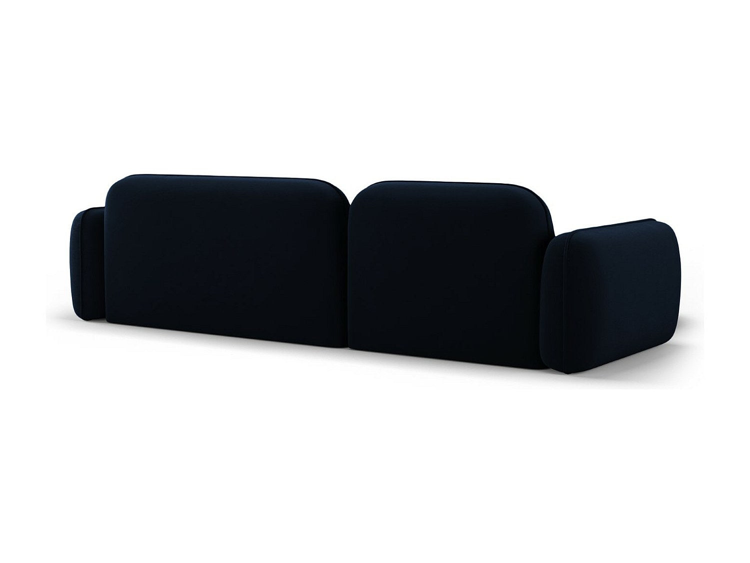 Canapé modulable 4 places bleu velours