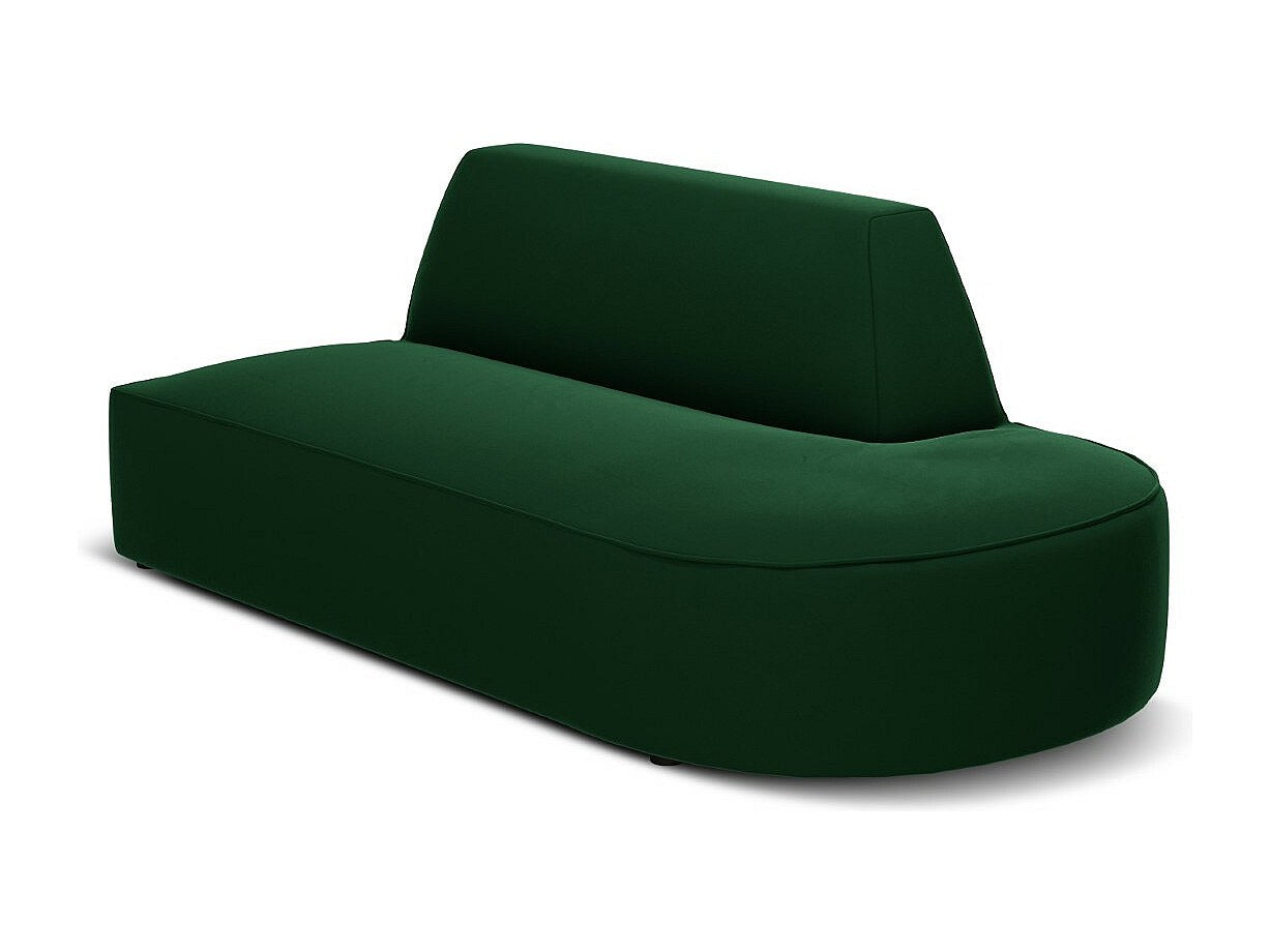 Canapé modulable 2 places vert velours - Charles