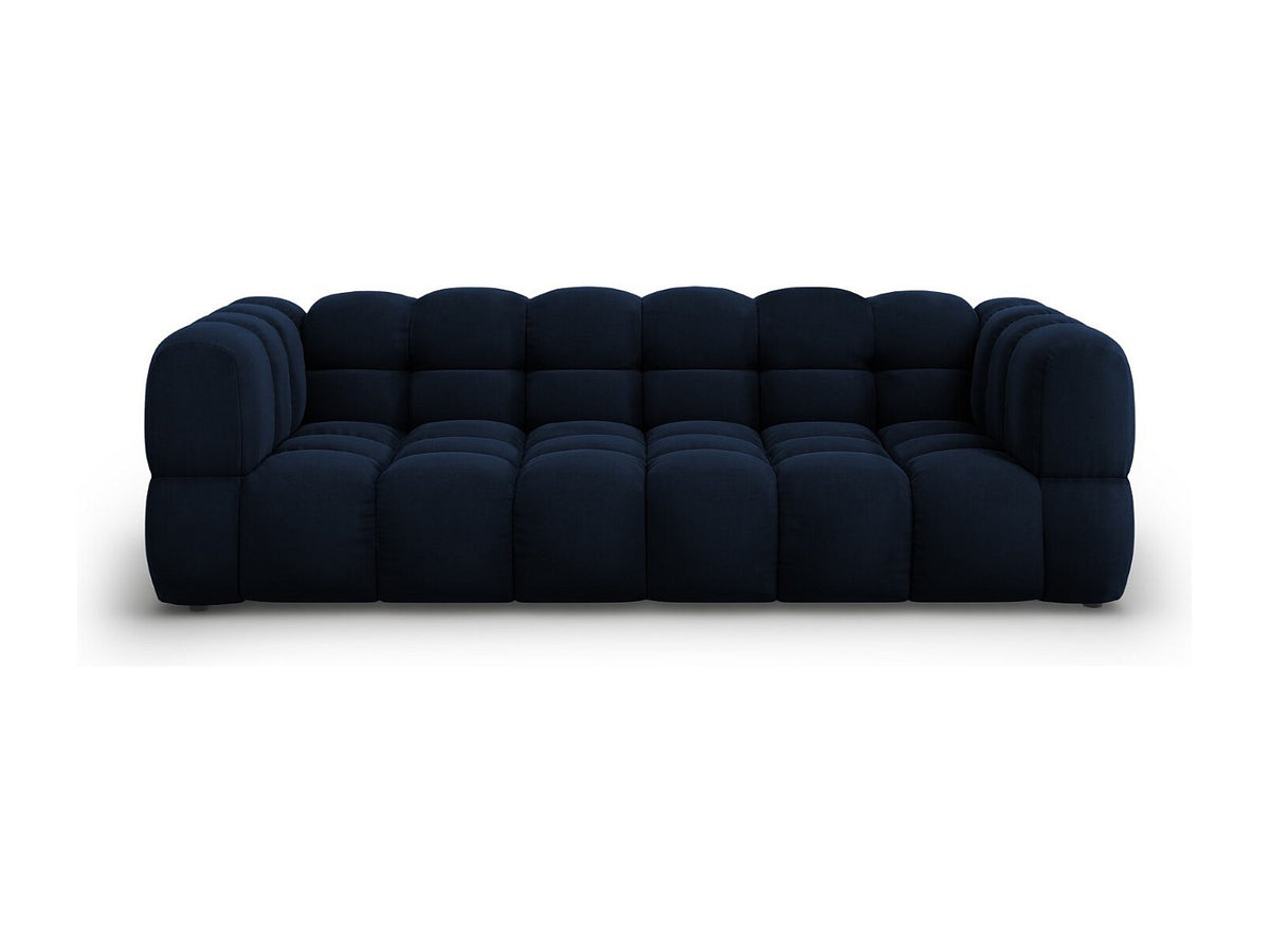 Canapé modulable 4 places bleu velours