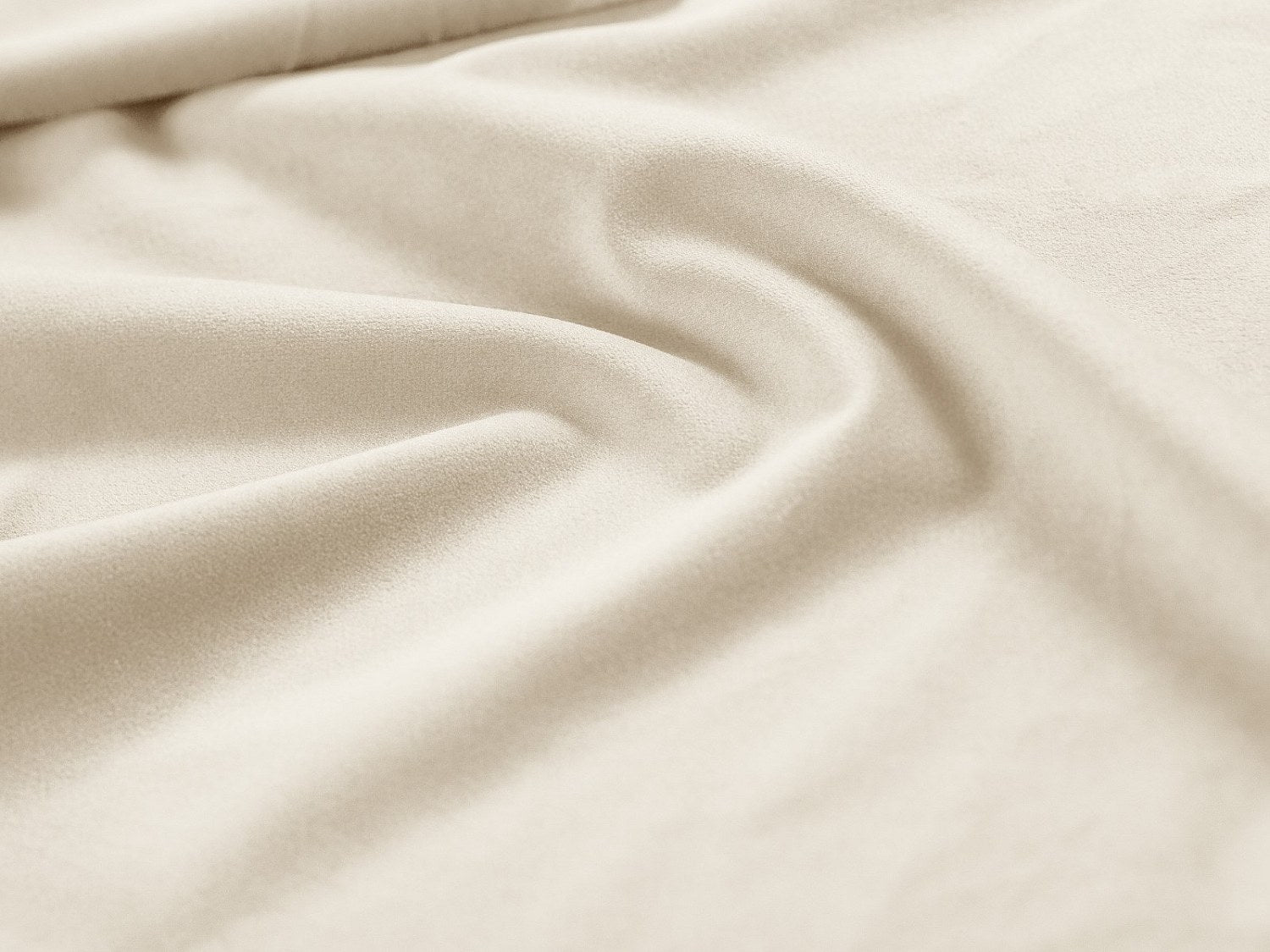 Canapé modulable 4 places beige velours