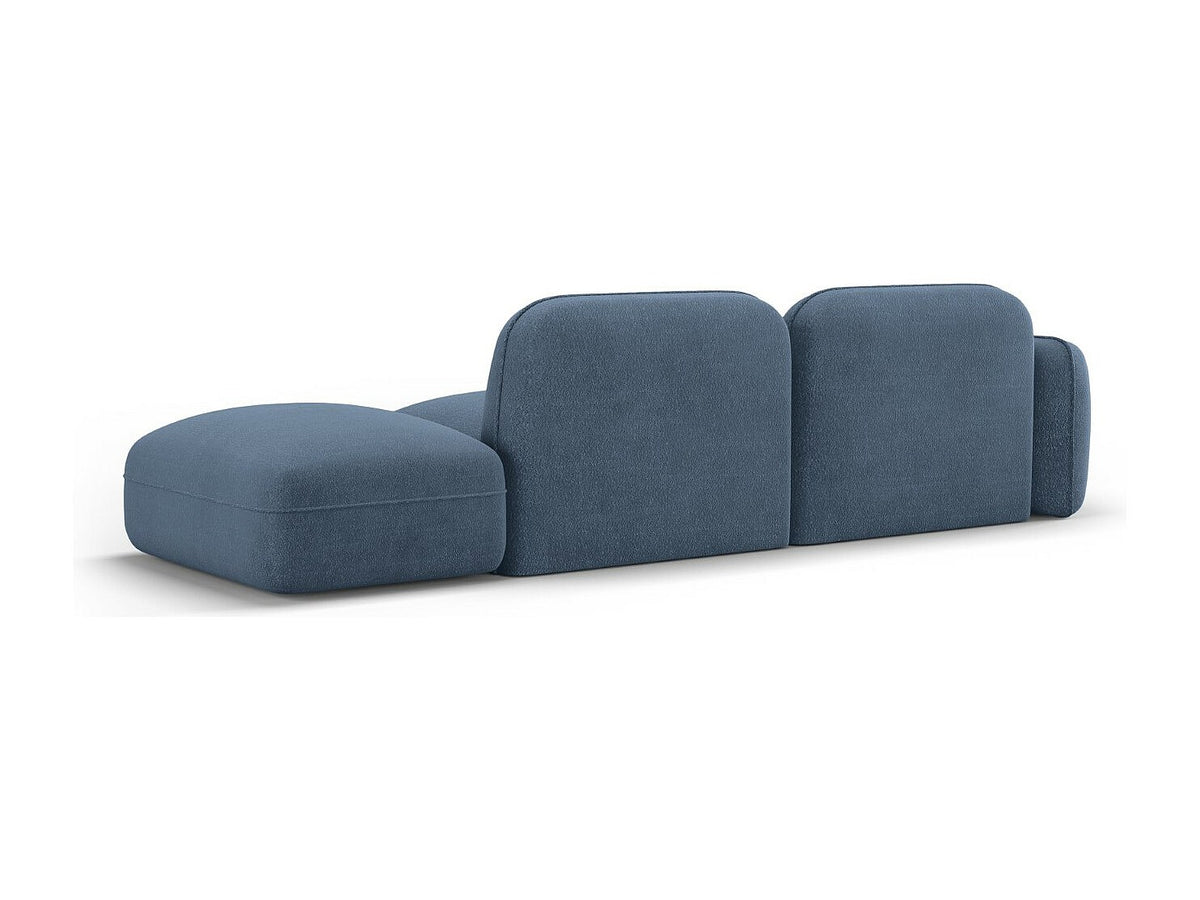 Canapé modulable 3 places bleu velours