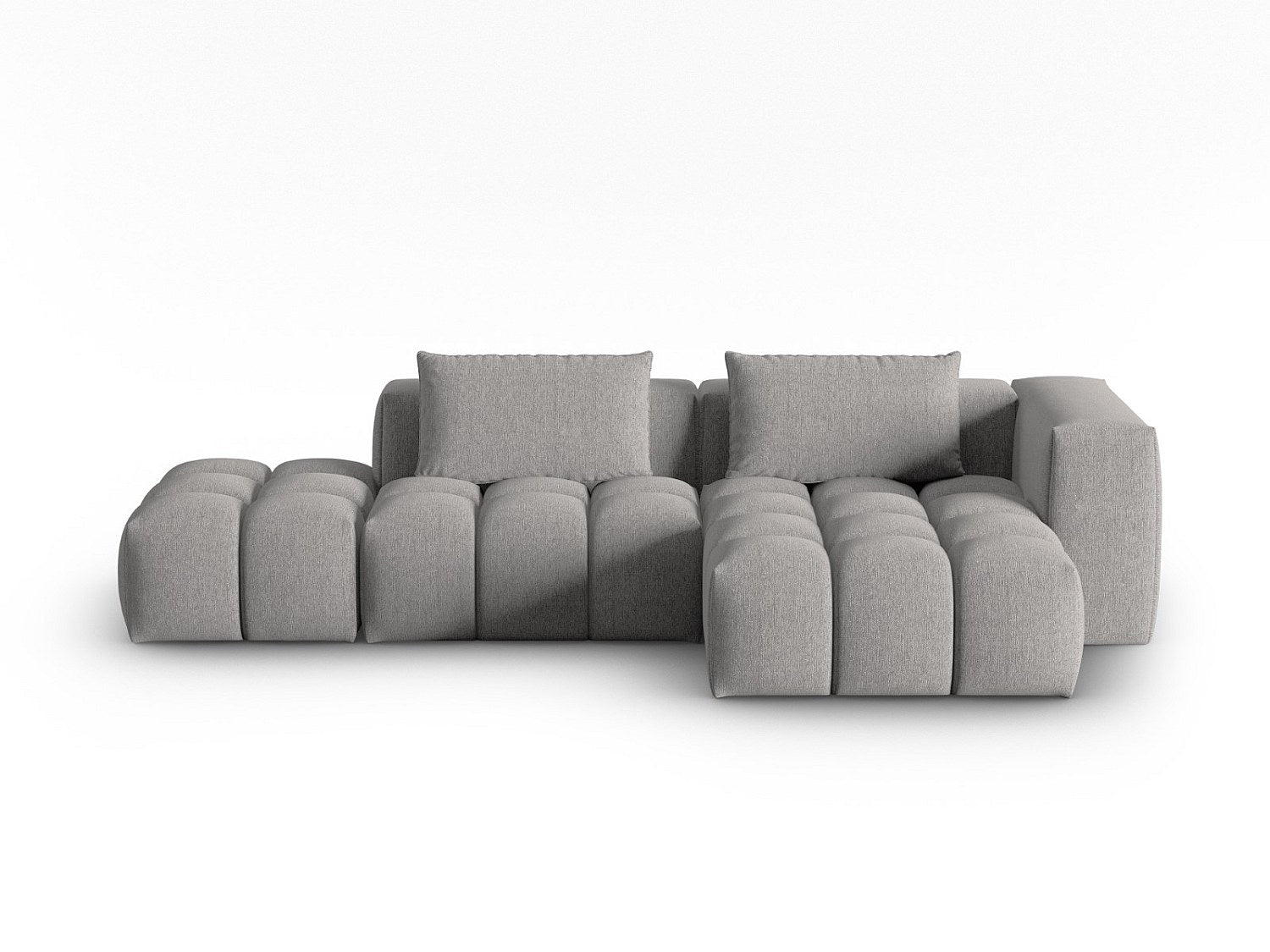 Canapé modulable 4 places beige tissu