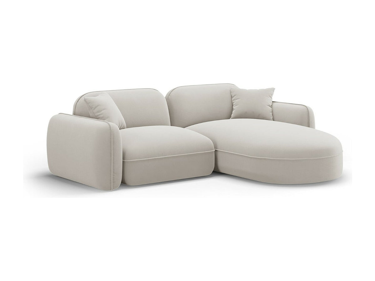 Canapé modulable 3 places beige velours