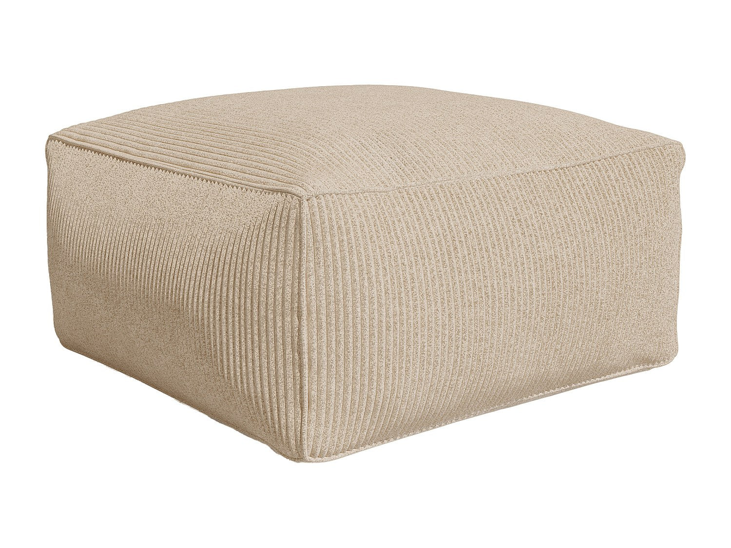 Angle pour canapé modulable beige velours